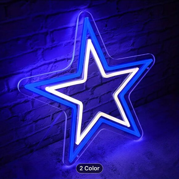 DALLAS COWBOW FOOTBALL NEON LED SIGN - Picture 2 of 3